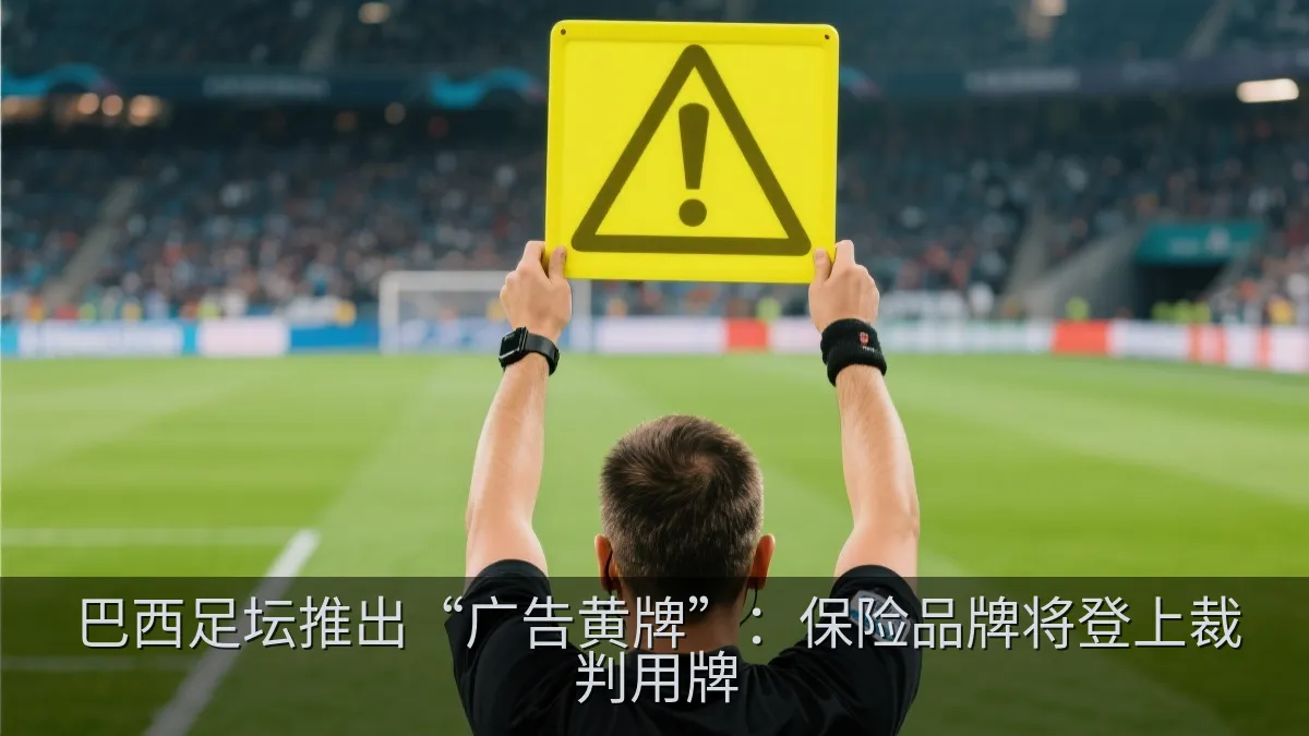 巴西足坛推出“广告黄牌”：保险品牌将登上裁判用牌